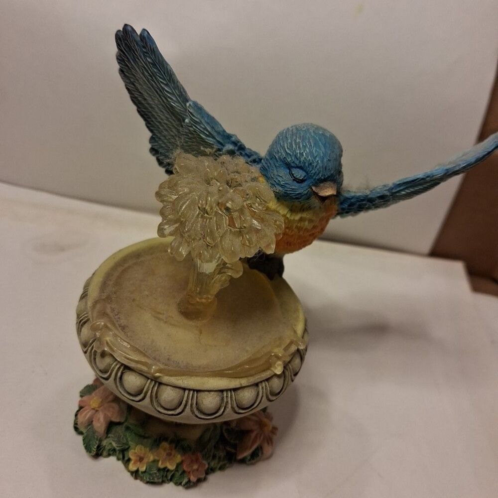 Vintage Splashin Around Bird Figurine 1997 Hamilton Collection Makin A Splash